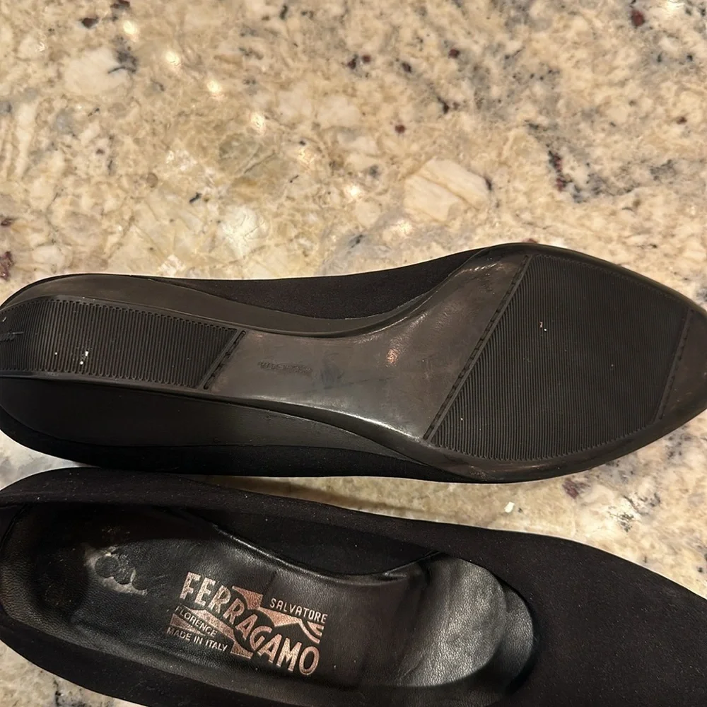Salvatore Ferragamo flats, black, Sz 9B - Picture 5 of 6